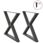 Patas para mesa comedor 2uds antracita 90x(72-73,3) cm de , Patas para mesas - Ref: Foro24-4012734, Precio: 129,92 €, Descuen...