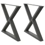 Patas para mesa comedor 2uds antracita 90x(72-73,3) cm de , Patas para mesas - Ref: Foro24-4012734, Precio: 129,92 €, Descuen...