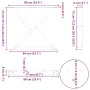 Patas para mesa comedor 2uds antracita 90x(72-73,3) cm de , Patas para mesas - Ref: Foro24-4012734, Precio: 129,92 €, Descuen...