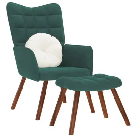 Sillón de relax con reposapiés terciopelo verde oscuro von , Sessel - Ref: Foro24-4016823, Preis: 121,44 €, Rabatt: %