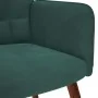 Sillón de relax con reposapiés terciopelo verde oscuro de , Sillones - Ref: Foro24-4016823, Precio: 121,44 €, Descuento: %