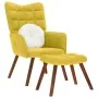 Sillón de relax con taburete terciopelo amarillo de , Sillones - Ref: Foro24-4016828, Precio: 98,26 €, Descuento: %