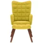Sillón de relax con taburete terciopelo amarillo de , Sillones - Ref: Foro24-4016828, Precio: 98,26 €, Descuento: %