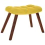 Sillón de relax con taburete terciopelo amarillo de , Sillones - Ref: Foro24-4016828, Precio: 98,26 €, Descuento: %