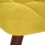 Sillón de relax con taburete terciopelo amarillo de , Sillones - Ref: Foro24-4016828, Precio: 98,26 €, Descuento: %