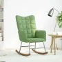 Silla mecedora de terciopelo verde claro de , Mecedoras - Ref: Foro24-4016835, Precio: 104,60 €, Descuento: %