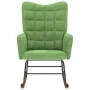 Silla mecedora de terciopelo verde claro de , Mecedoras - Ref: Foro24-4016835, Precio: 104,60 €, Descuento: %