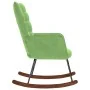 Silla mecedora de terciopelo verde claro de , Mecedoras - Ref: Foro24-4016835, Precio: 104,60 €, Descuento: %