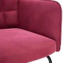 Silla mecedora de terciopelo rojo vino tinto de , Mecedoras - Ref: Foro24-4016837, Precio: 114,60 €, Descuento: %