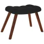 Mecedora con taburete de terciopelo negro by , Rocking chairs - Ref: Foro24-4016849, Price: 129,62 €, Discount: %