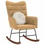 Silla mecedora de terciopelo marrón de , Mecedoras - Ref: Foro24-4016840, Precio: 114,60 €, Descuento: %