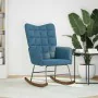 Silla mecedora de terciopelo azul de , Mecedoras - Ref: Foro24-4016842, Precio: 105,78 €, Descuento: %