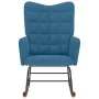 Silla mecedora de terciopelo azul de , Mecedoras - Ref: Foro24-4016842, Precio: 105,78 €, Descuento: %