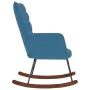 Silla mecedora de terciopelo azul de , Mecedoras - Ref: Foro24-4016842, Precio: 105,78 €, Descuento: %