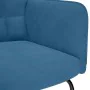 Silla mecedora de terciopelo azul de , Mecedoras - Ref: Foro24-4016842, Precio: 105,78 €, Descuento: %