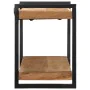 Estante de pared madera maciza de acacia 110x33x45 cm de , Almacenamiento para CD y DVD - Ref: Foro24-4017490, Precio: 102,87...