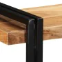 Estante de pared madera maciza de acacia 110x33x45 cm de , Almacenamiento para CD y DVD - Ref: Foro24-4017490, Precio: 102,87...