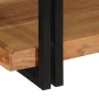 Estante de pared madera maciza de acacia 110x33x45 cm de , Almacenamiento para CD y DVD - Ref: Foro24-4017490, Precio: 102,87...