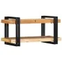 Estante de pared madera maciza de acacia 70x33x35 cm de , Almacenamiento para CD y DVD - Ref: Foro24-4017484, Precio: 84,34 €...