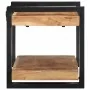 Estante de pared madera maciza de acacia 70x33x35 cm de , Almacenamiento para CD y DVD - Ref: Foro24-4017484, Precio: 84,34 €...
