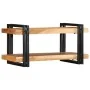 Estante de pared madera maciza de acacia 70x33x35 cm de , Almacenamiento para CD y DVD - Ref: Foro24-4017484, Precio: 84,34 €...