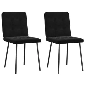 Sillas de comedor 2 unidades terciopelo negro by , dining chairs - Ref: Foro24-4101063, Price: 83,39 €, Discount: %