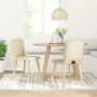 Sillas de comedor 2 unidades tela color crema de , Sillas de comedor - Ref: Foro24-4101075, Precio: 100,58 €, Descuento: %