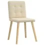 Sillas de comedor 2 unidades tela color crema de , Sillas de comedor - Ref: Foro24-4101075, Precio: 100,58 €, Descuento: %