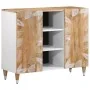 Aparador de madera maciza de mango 90x33,5x75 cm by , CD and DVD storage - Ref: Foro24-4018692, Price: 114,79 €, Discount: %