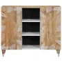 Aparador de madera maciza de mango 90x33,5x75 cm by , CD and DVD storage - Ref: Foro24-4018692, Price: 114,79 €, Discount: %