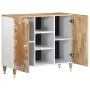 Aparador de madera maciza de mango 90x33,5x75 cm by , CD and DVD storage - Ref: Foro24-4018692, Price: 114,79 €, Discount: %