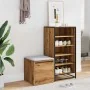 Cajón taburete madera ingeniería roble artesanal 40,5x40x40 cm de , Cajoneras - Ref: Foro24-857040, Precio: 54,80 €, Descuent...