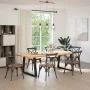 Patas mesa comedor forma V 2uds acero negro 100x(72-73,3) cm de , Patas para mesas - Ref: Foro24-4012580, Precio: 109,94 €, D...