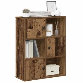 Estantería madera de ingeniería color envejecido 60x24x76,5 cm de , Librerías y estanterías - Ref: Foro24-860389, Precio: 68,...