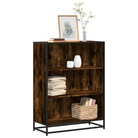 Estantería madera ingeniería roble ahumado 80,5x35x107,5 cm de , Librerías y estanterías - Ref: Foro24-849121, Precio: 110,35...
