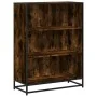 Estantería madera ingeniería roble ahumado 80,5x35x107,5 cm de , Librerías y estanterías - Ref: Foro24-849121, Precio: 110,35...