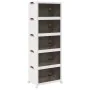 Caja de almacenaje apilable con ruedas 5niveles 75L 64x40x179cm von , Lastenstapler - Ref: Foro24-4012374, Preis: 154,50 €, R...