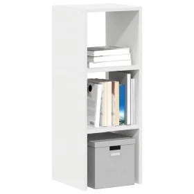 Librería apilable madera contrachapada blanca 30x30x80 cm de , Taquillas y armarios de almacenamiento - Ref: Foro24-858803, P...