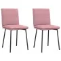 Sillas de comedor 2 unidades terciopelo rosa by , dining chairs - Ref: Foro24-4101248, Price: 92,13 €, Discount: %