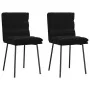 Sillas de comedor 2 unidades terciopelo negro de , Sillas de comedor - Ref: Foro24-4101288, Precio: 94,10 €, Descuento: %