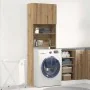 Armario lavadora madera ingeniería roble artesanal 64x24x190 cm de , Accesorios para lavadoras y secadoras - Ref: Foro24-8591...