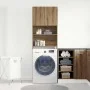Armario lavadora madera ingeniería roble artesanal 64x24x190 cm de , Accesorios para lavadoras y secadoras - Ref: Foro24-8591...