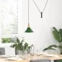 Lámpara colgante regulable en altura E27 verde brillante Ø 22cm by , Lamps - Ref: Foro24-4103445, Price: 29,10 €, Discount: %