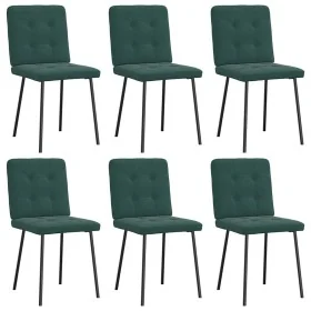 Sillas de comedor 6 unidades terciopelo verde oscuro de , Sillas de comedor - Ref: Foro24-3315429, Precio: 236,37 €, Descuent...