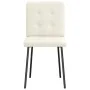 Sillas de comedor 6 unidades de terciopelo crema de , Sillas de comedor - Ref: Foro24-3315436, Precio: 294,20 €, Descuento: %