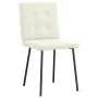 Sillas de comedor 6 unidades de terciopelo crema de , Sillas de comedor - Ref: Foro24-3315436, Precio: 294,20 €, Descuento: %