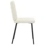 Sillas de comedor 6 unidades de terciopelo crema de , Sillas de comedor - Ref: Foro24-3315436, Precio: 294,20 €, Descuento: %