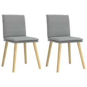 Sillas de comedor giratorias 2 unidades tela gris claro by , dining chairs - Ref: Foro24-4101255, Price: 109,08 €, Discount: %