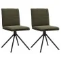 Silla de comedor cuero gamuza verde militar de , Sillas de comedor - Ref: Foro24-4101281, Precio: 113,63 €, Descuento: %