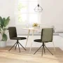 Silla de comedor cuero gamuza verde militar de , Sillas de comedor - Ref: Foro24-4101281, Precio: 113,63 €, Descuento: %
